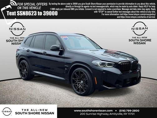Carbon Black Metallic 2023 BMW X3 M AWD