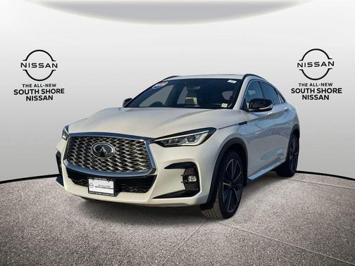 Radiant White 2025 INFINITI QX55 LUXE