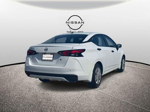 Cloud White 2025 Nissan Versa S