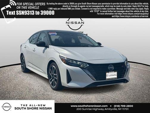 White 2025 Nissan Sentra SR