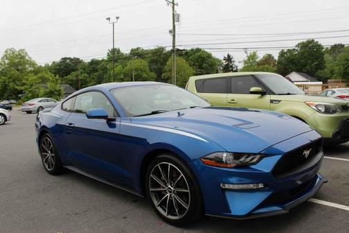 Lightning Blue 2018 Ford Mustang EcoBoost Premium