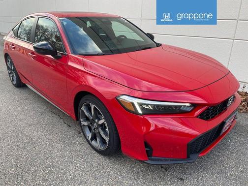 Rallye Red 2026 Honda Civic Hybrid Sport Touring Hatchback