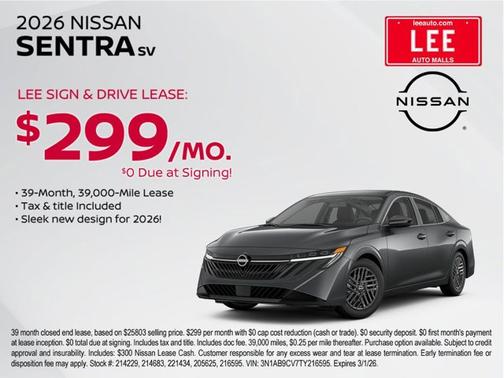 2026 Nissan Sentra SL