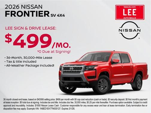 2026 Nissan Frontier SV