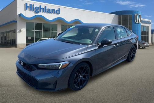 Grey 2025 Honda Civic Sport