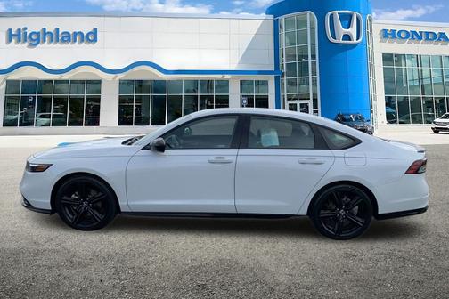 Platinum White 2023 Honda Accord Hybrid Sport-L