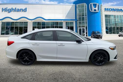 Platinum White 2024 Honda Civic Sport