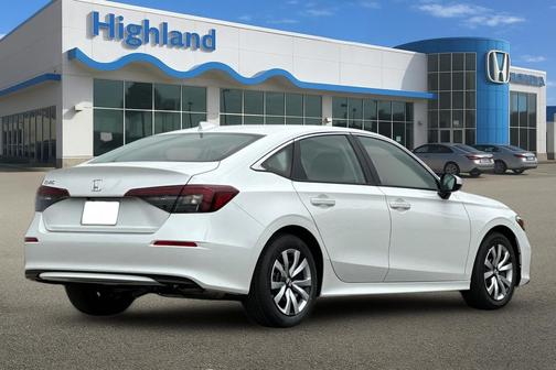 Platinum White 2026 Honda Civic LX