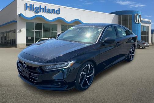 Crystal Black Pearl 2022 Honda Accord Sport 1.5T