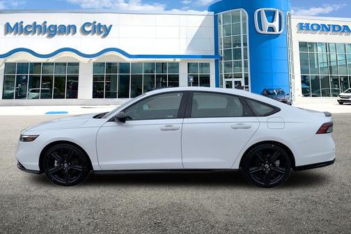 Platinum White Pearl 2025 Honda Accord Hybrid Sport-L
