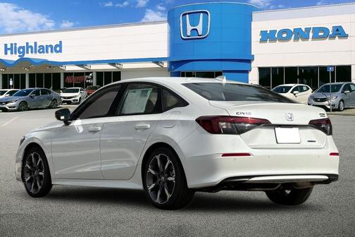 Platinum White 2026 Honda Civic Hybrid Sport