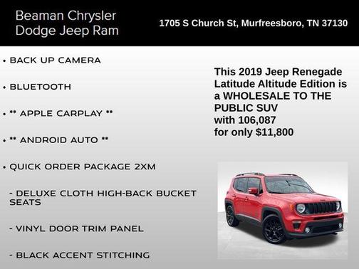 2019 Jeep Renegade Latitude