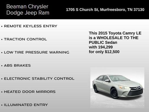 2015 Toyota Camry LE