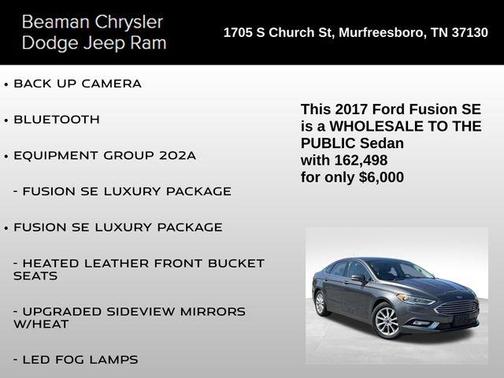 2017 Ford Fusion SE