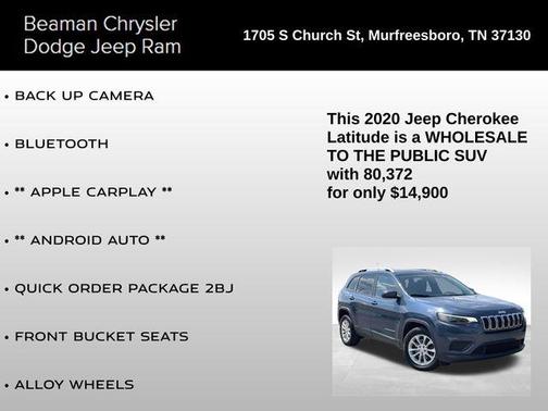 2020 Jeep Cherokee Latitude