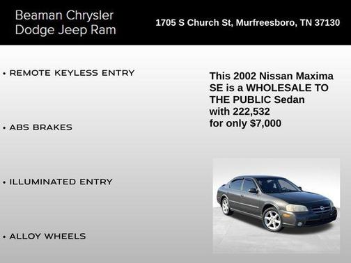 2002 Nissan Maxima SE