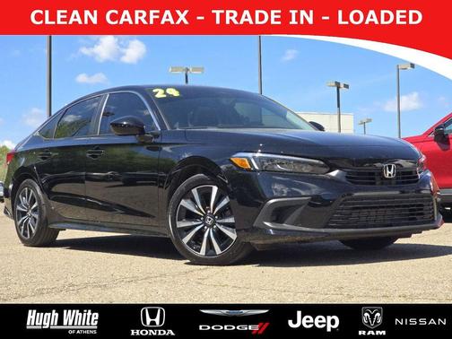 Crystal Black Pearl 2024 Honda Civic EX