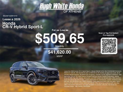 2026 Honda CR-V Hybrid Sport-L