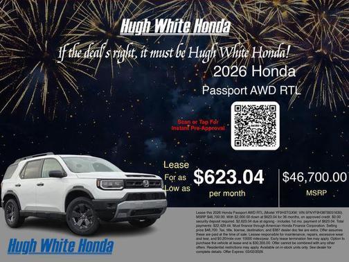 2026 Honda Passport AWD RTL
