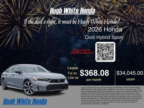 Urban Gray Pearl 2026 Honda Civic Hybrid Sport Touring