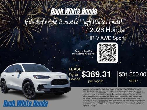 2026 Honda HR-V AWD Sport
