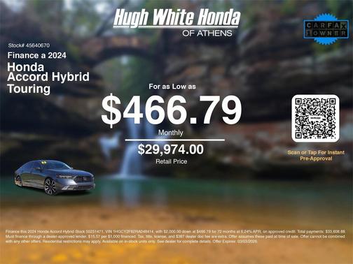 2024 Honda Accord Hybrid Touring