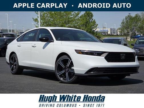 Platinum White Pearl 2026 Honda Accord Hybrid Sport