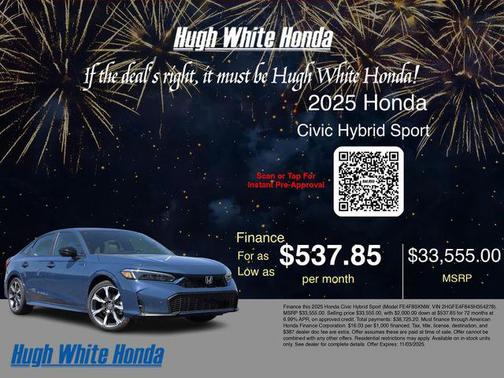 2025 Honda Civic Hybrid Sport Touring