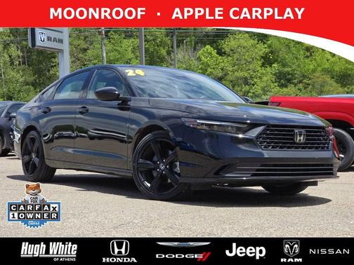 Crystal Black Pearl 2024 Honda Accord Hybrid Sport-L