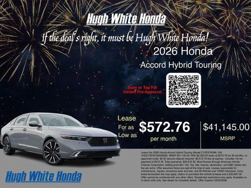 2026 Honda Accord Hybrid Touring
