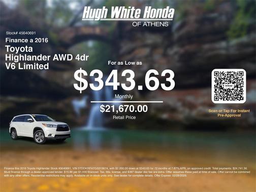 2016 Toyota Highlander Limited