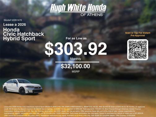 2026 Honda Civic Hybrid Sport