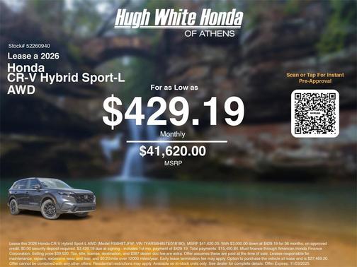 2026 Honda CR-V Hybrid Sport-L AWD