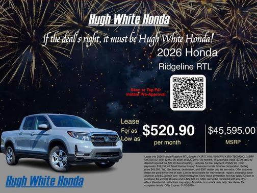 2026 Honda Ridgeline RTL