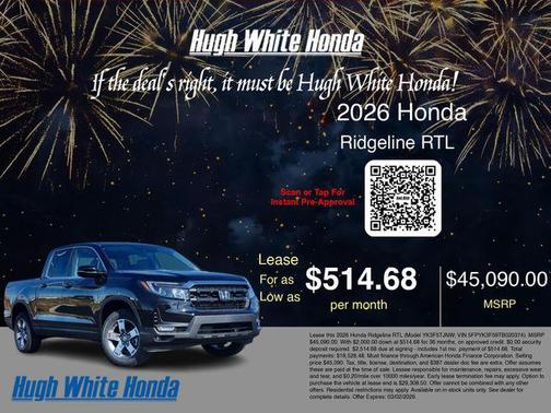 2026 Honda Ridgeline RTL