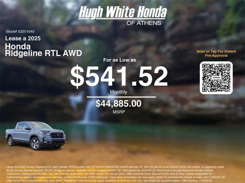 2025 Honda Ridgeline RTL