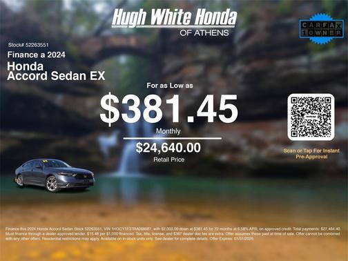 2024 Honda Accord EX 1.5T