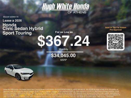 2026 Honda Civic Hybrid Sport Touring