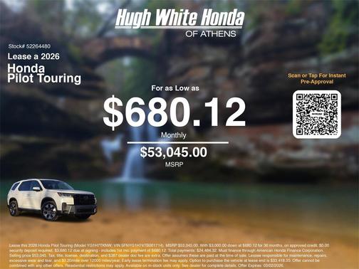 2026 Honda Pilot Touring 8-Passenger