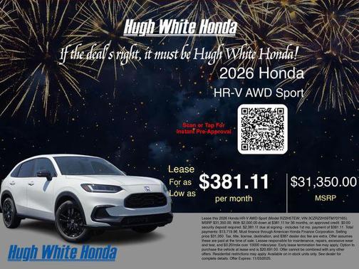 2026 Honda HR-V AWD Sport