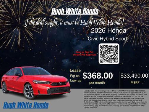 2026 Honda Civic Hybrid Sport Touring