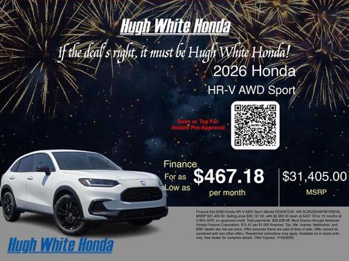 2026 Honda HR-V AWD Sport