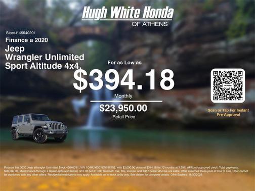 2020 Jeep Wrangler Unlimited Sport Altitude