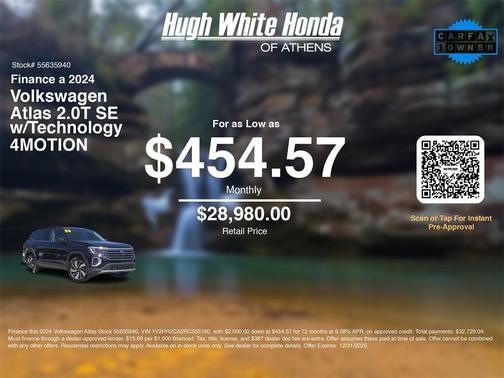 2024 Volkswagen Atlas 2.0T SE w/Technology 4MOTION