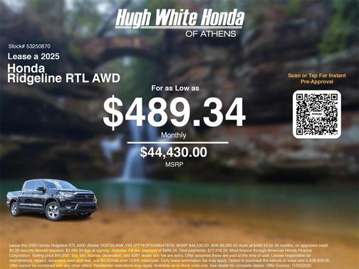 2025 Honda Ridgeline RTL