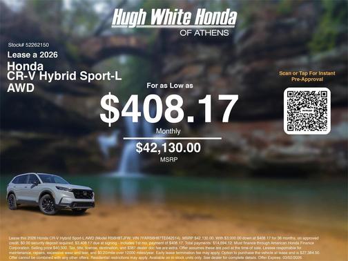 2026 Honda CR-V Hybrid Sport-L AWD