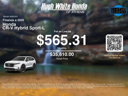 2025 Honda CR-V Hybrid Sport AWD