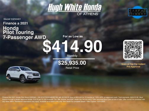 2021 Honda Pilot Touring 8-Passenger