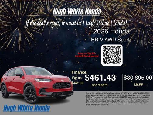 2026 Honda HR-V AWD Sport