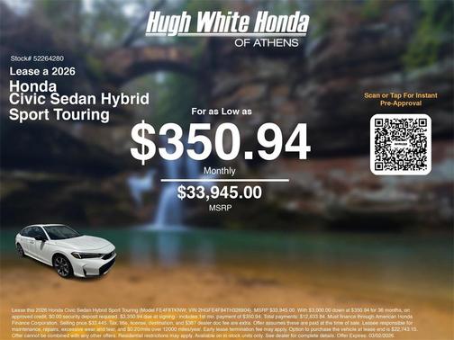 2026 Honda Civic Hybrid Sport Touring